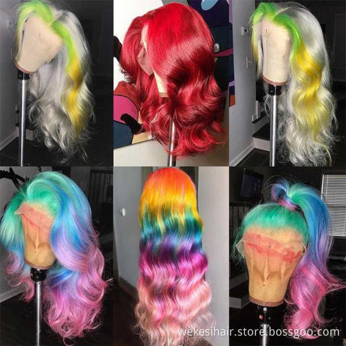 Factory Wholesale 150 Density Brazilian Human Hair Lace Front Wig,Grade 10A HD Laces Wigs,Cheap Lace Front Wigs With Baby Hair